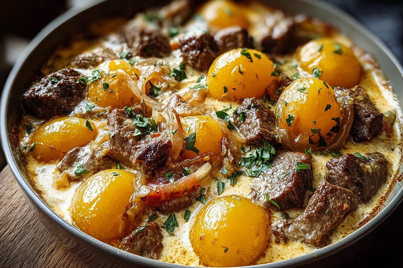 Creamy Beef Potato Casserole