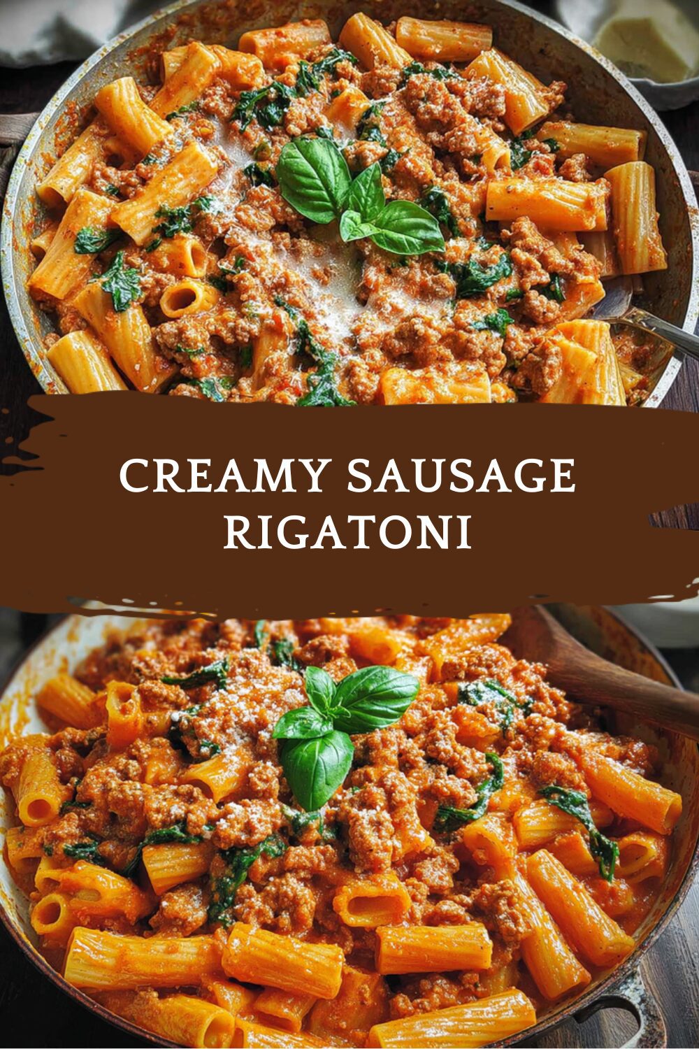 Creamy Sausage Rigatoni