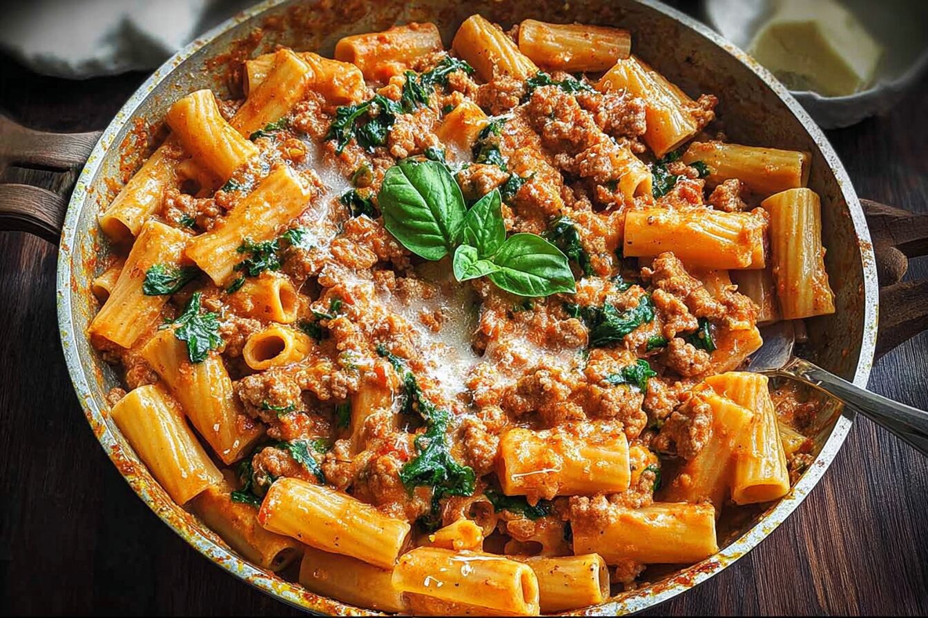 Creamy Sausage Rigatoni