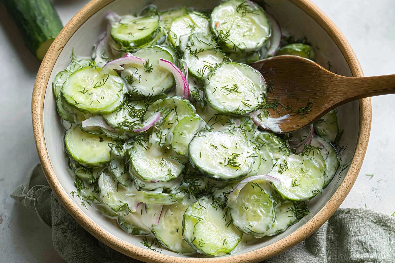 German Cucumber Salad Recipe With Tangy Dressing And Fresh Herbs 6 German Cucumber Salad
