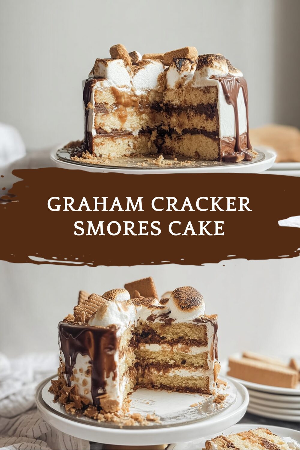Graham Cracker Smores Cake