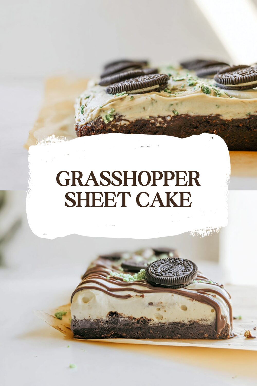 Grasshopper Sheet Cake