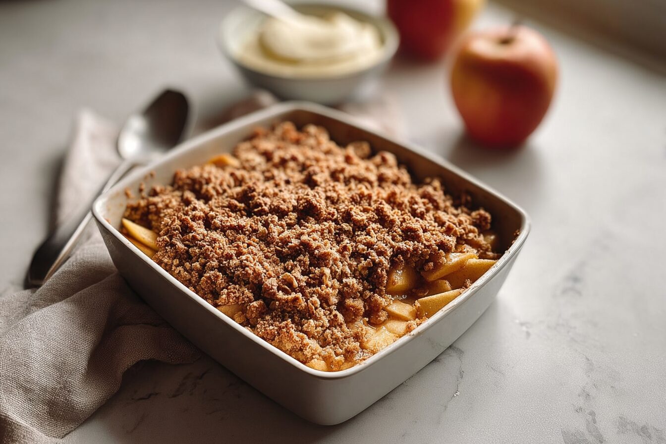 Healthy Apple Oat Crumble