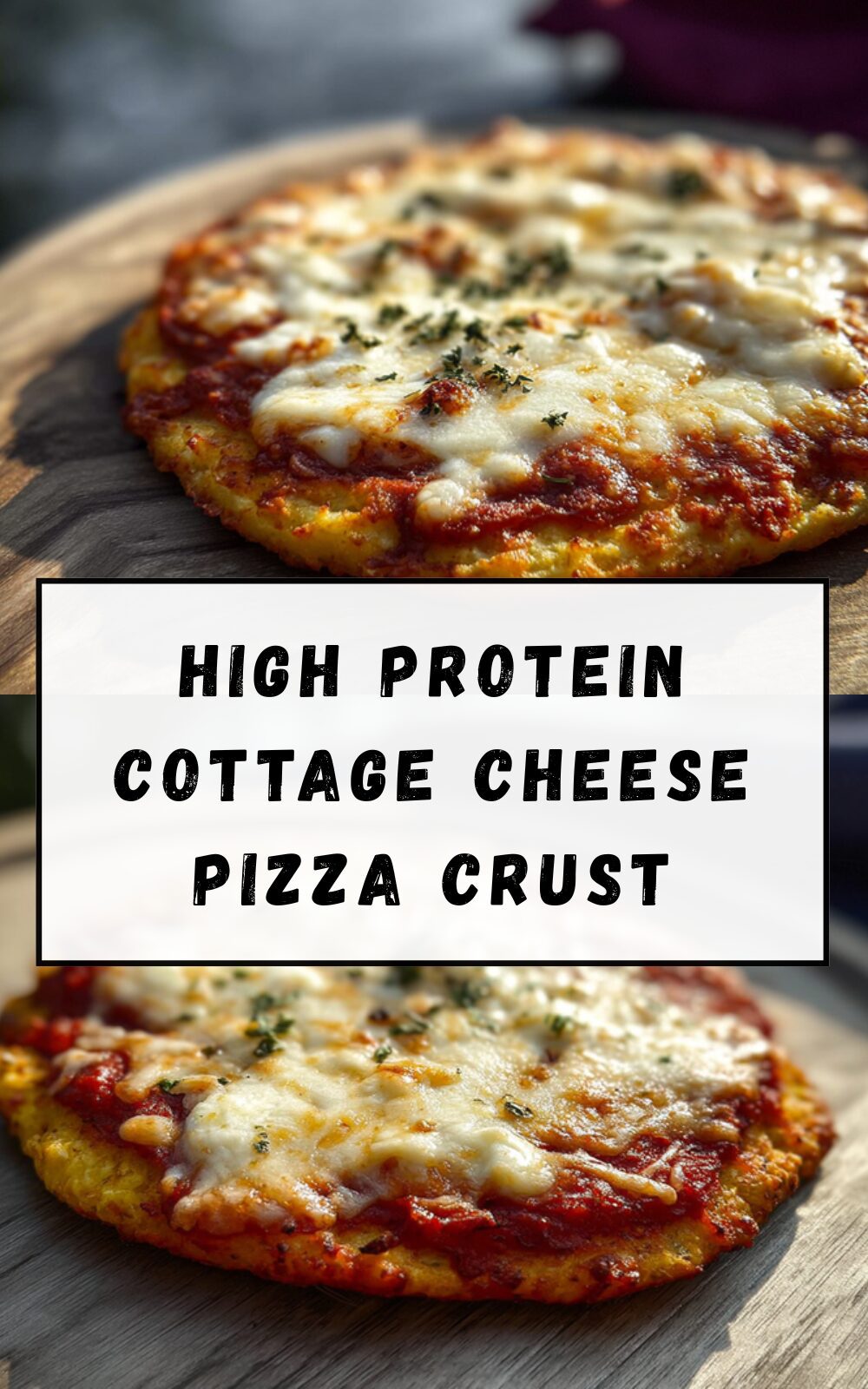 High Protein Cottage Cheese Pizza Crust