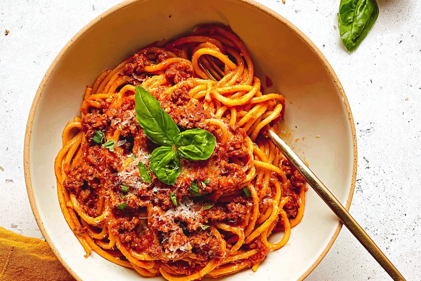 High Protein Instant Pot Spaghetti