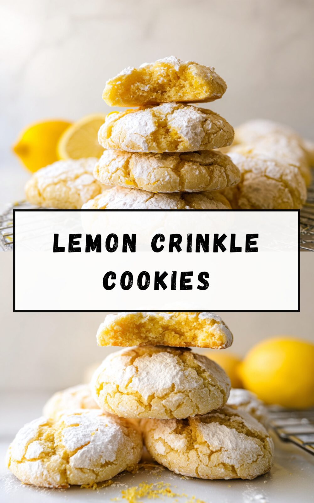 Lemon Crinkle Cookies