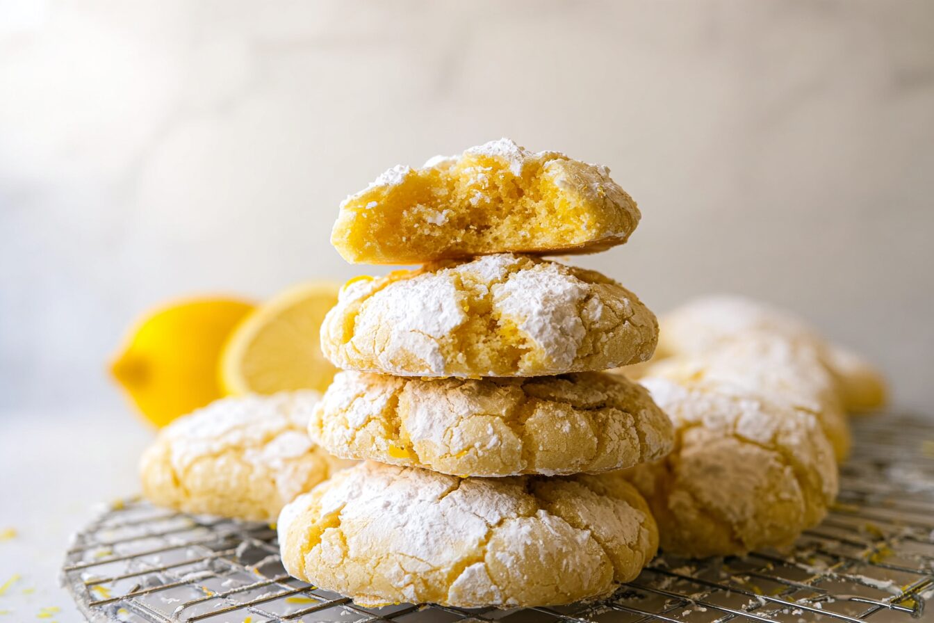 Lemon Crinkle Cookies