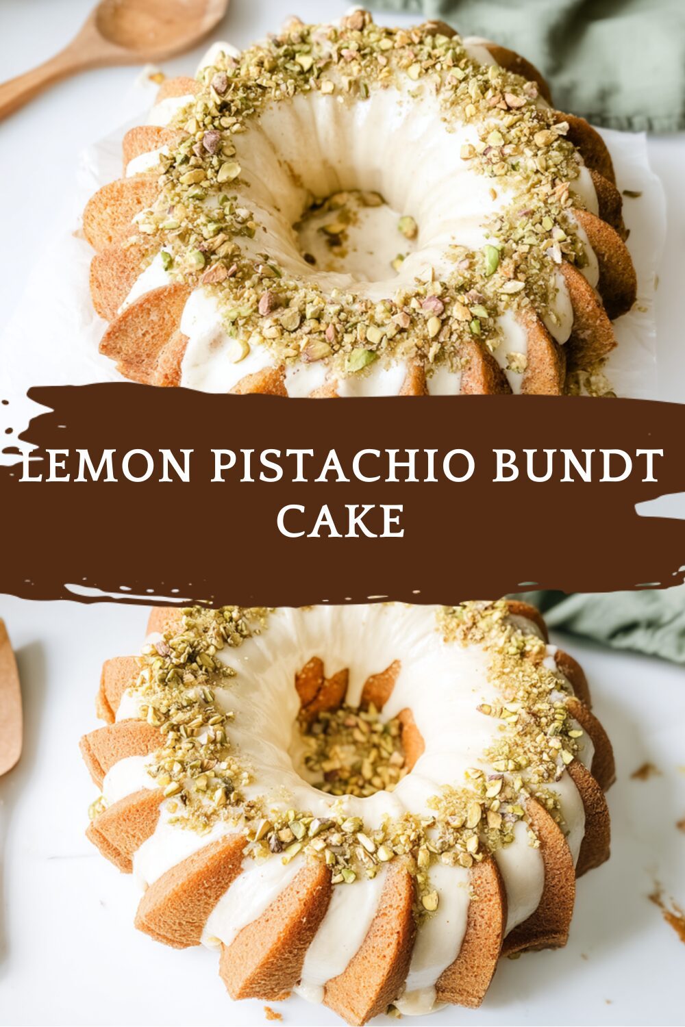Lemon Pistachio Bundt Cake