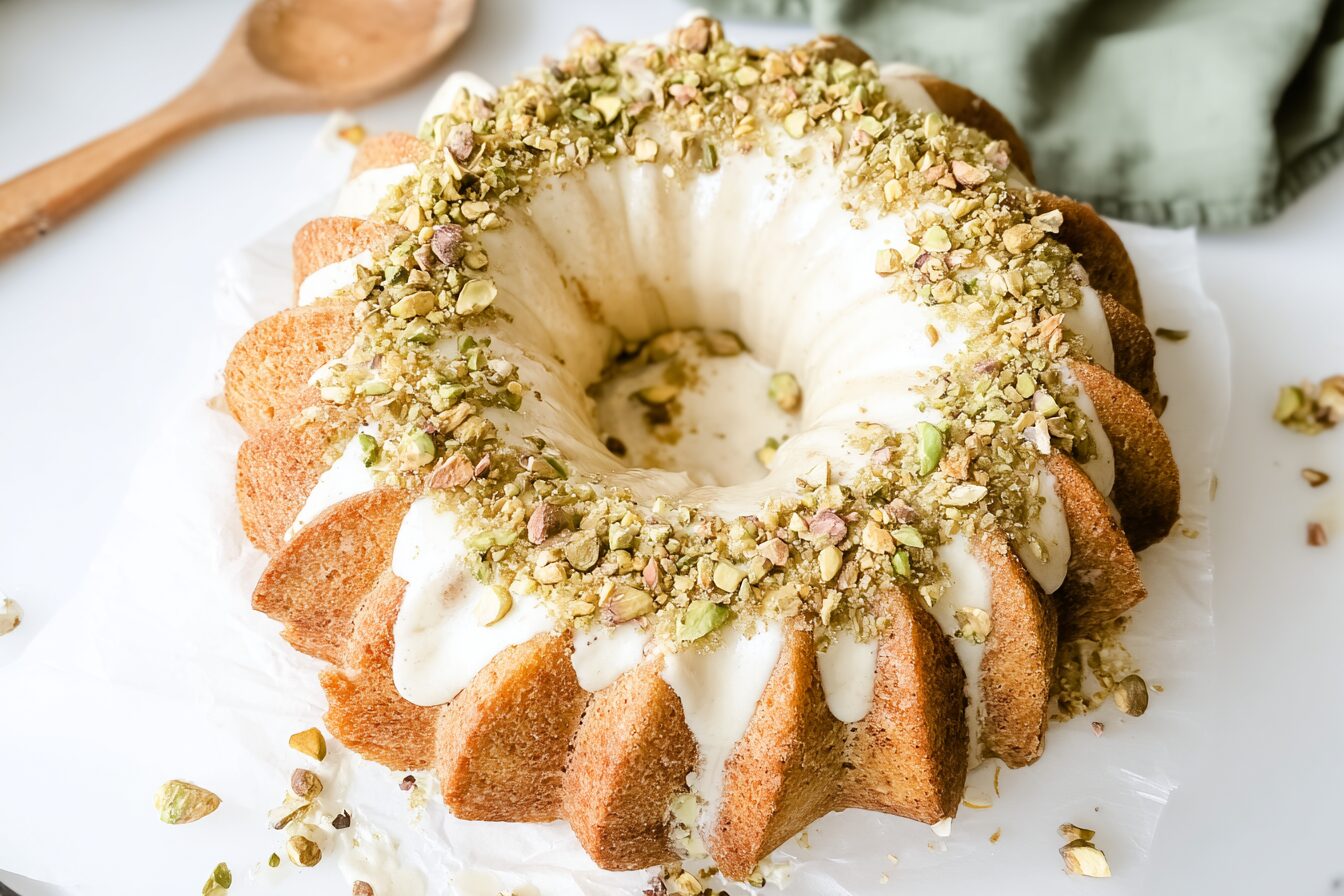 Lemon Pistachio Bundt Cake