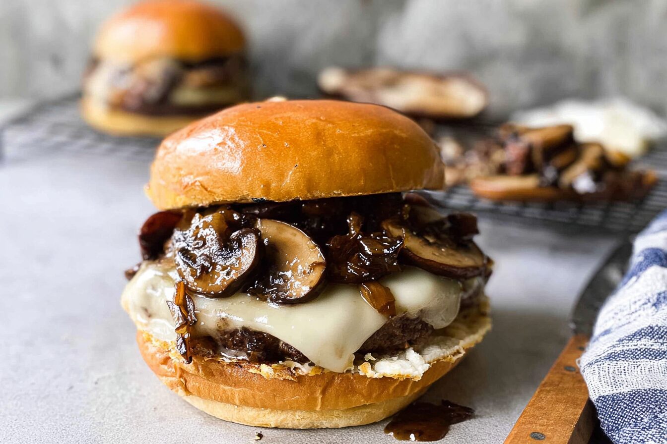 Mushroom Swiss Burger