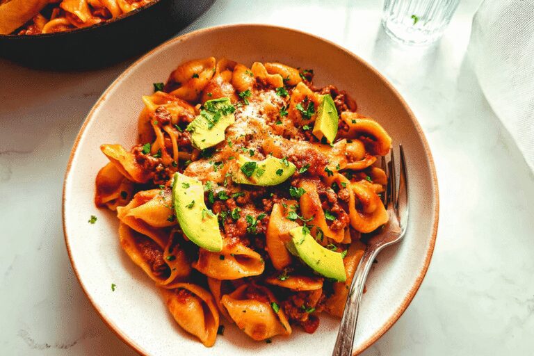 One Pot Cheesy Taco Pasta 35.Png
