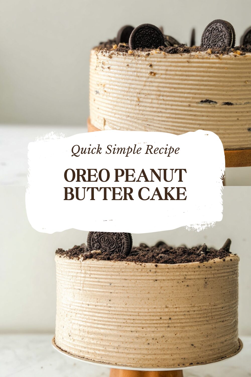 Oreo Peanut Butter Cake