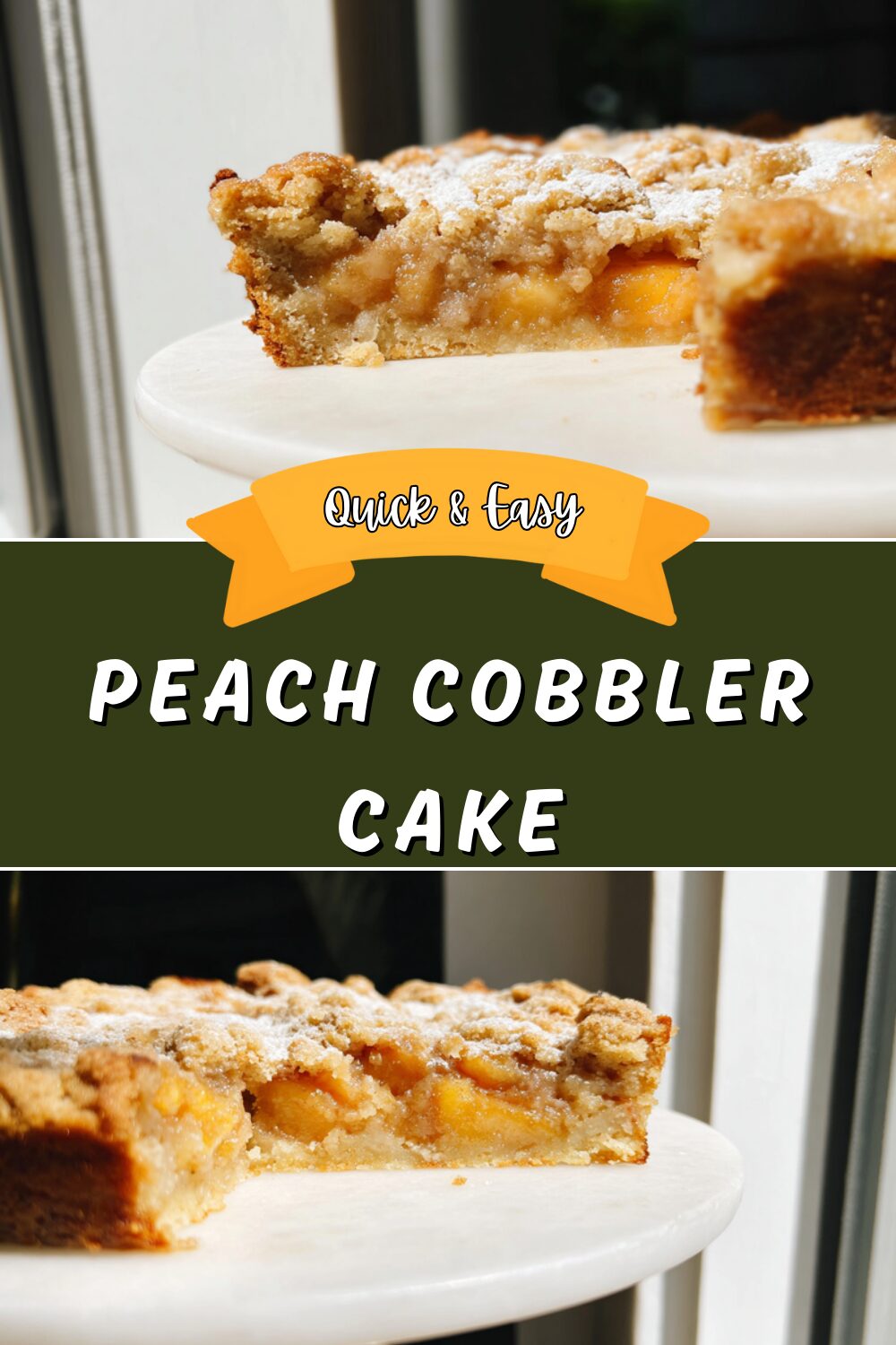 Peach Cobbler Cake