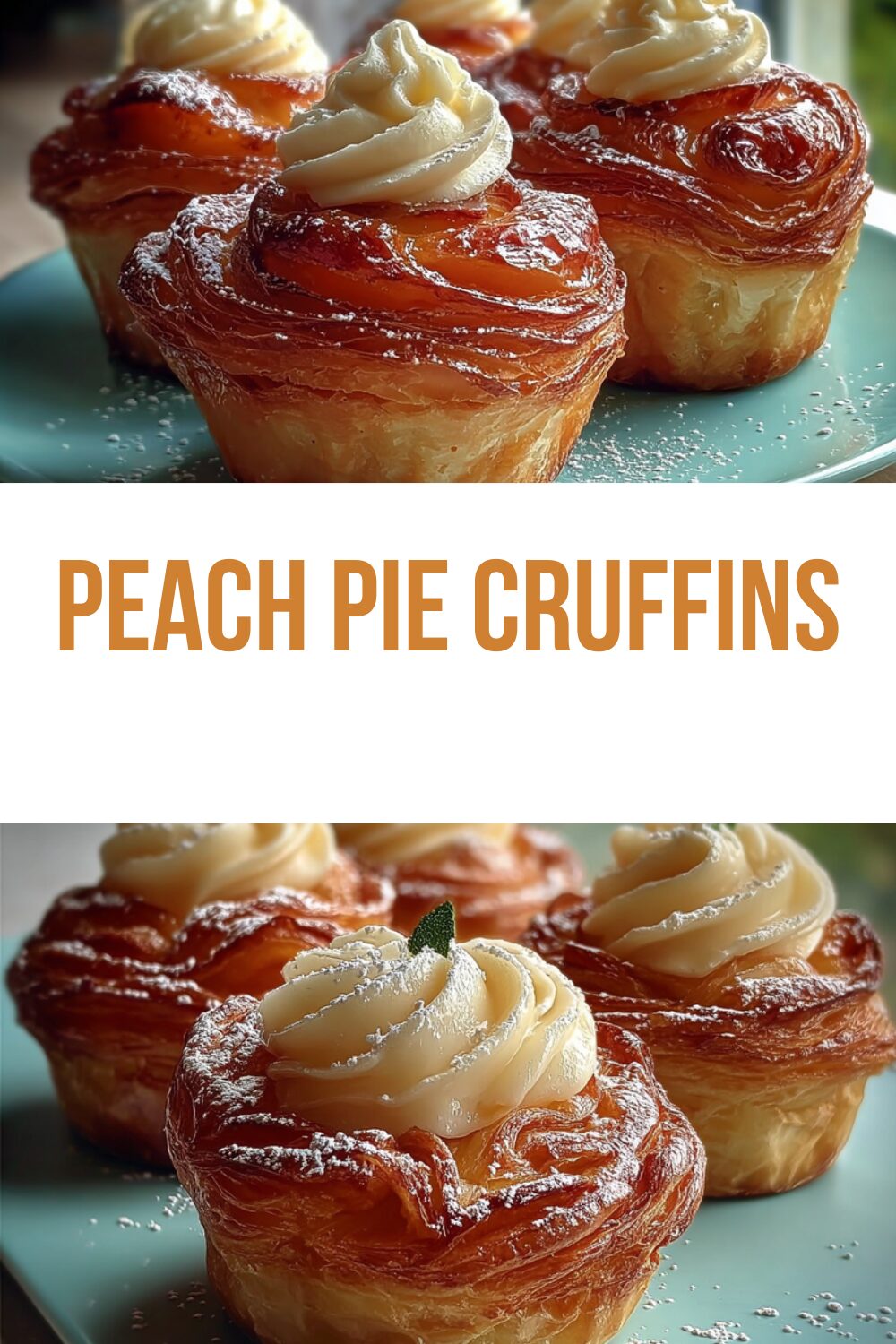 Peach Pie Cruffins