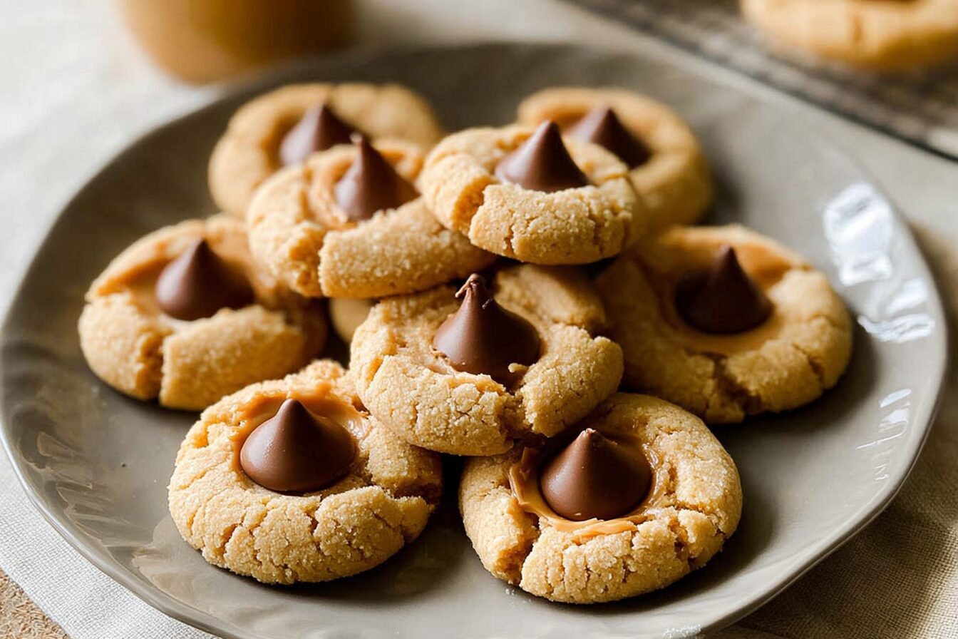 Classic Peanut Butter Blossom Cookies Recipe For Soft Chewy Treats 6 Peanut Butter Blossom Cookies