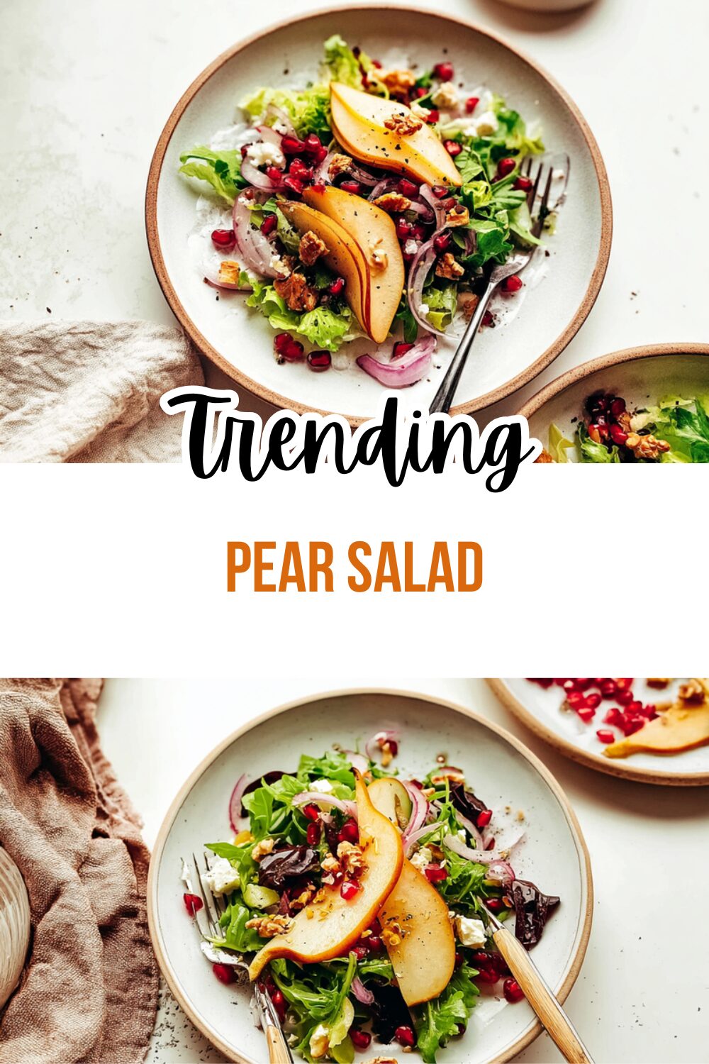 Pear Salad With Balsamic Vinaigrette And Crunchy Walnuts 7 Pear Salad