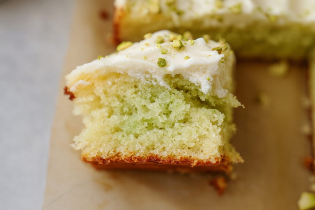Pistachio Sheet Cake