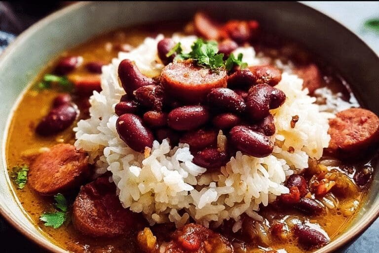Red Beans Or Rice Red Beans And Rice With Spicy Sausage Louisiana Style Recipe