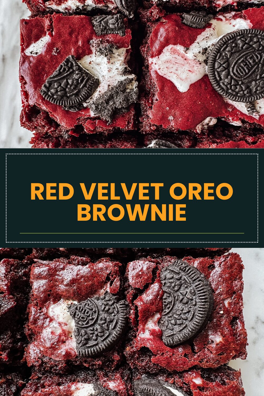 Red Velvet Oreo Brownie