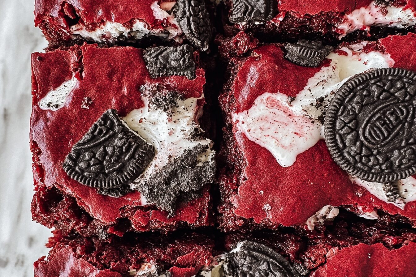 Red Velvet Oreo Brownie