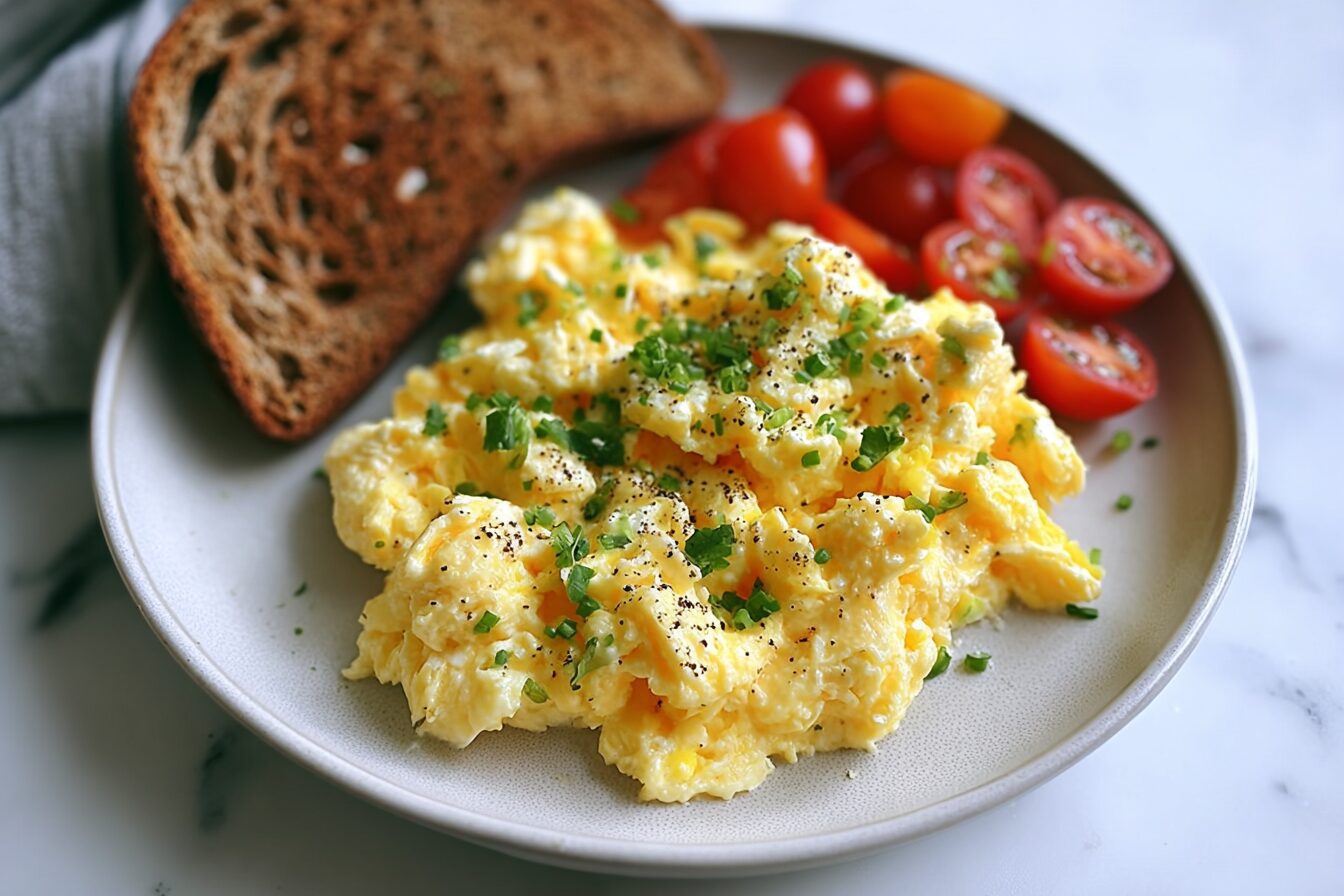 Scrambled Eggs With Cottage Cheese