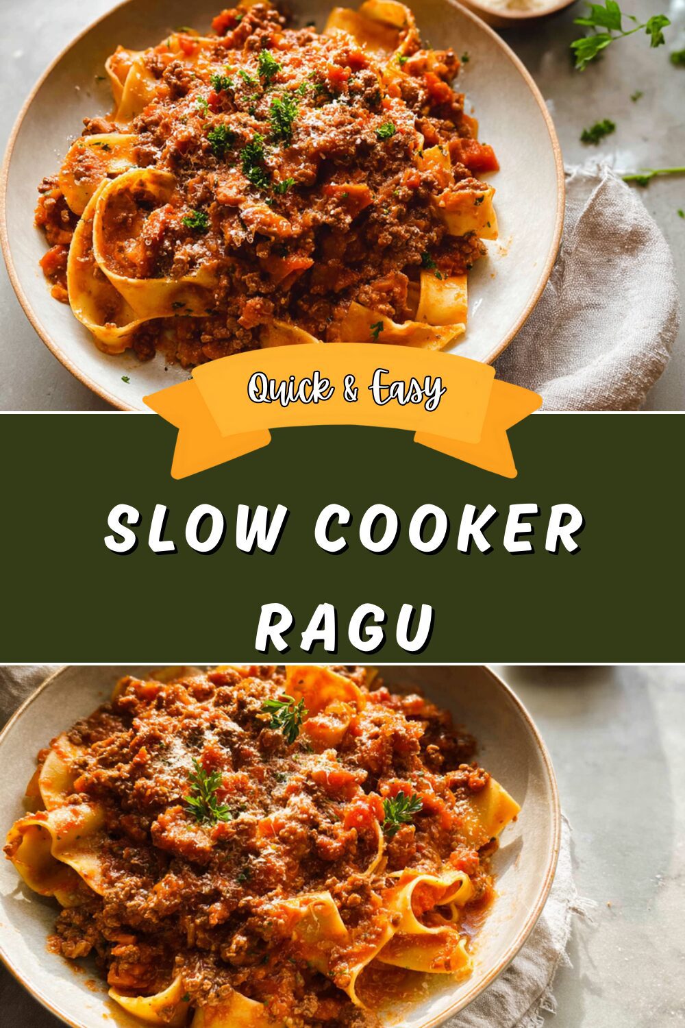 Slow Cooker Ragu
