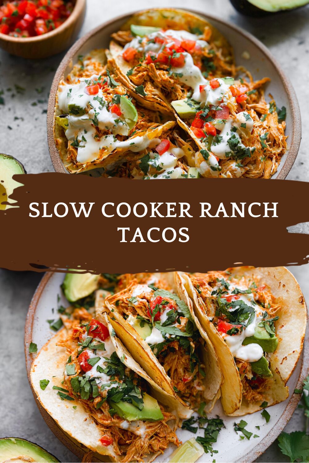 Crockpot Ranch Chicken Tacos Simple Slow Cooker Recipe 7 Slow Cooker Ranch Tacos