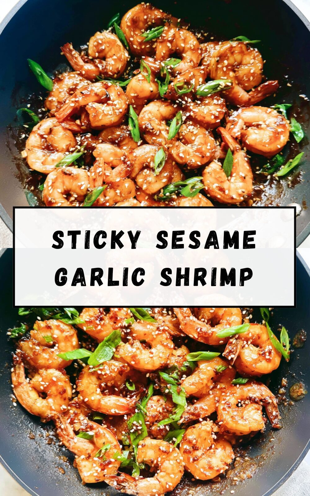 Sticky Sesame Garlic Shrimp