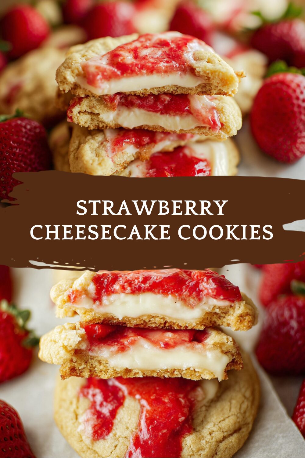 Strawberry Cheesecake Cookies
