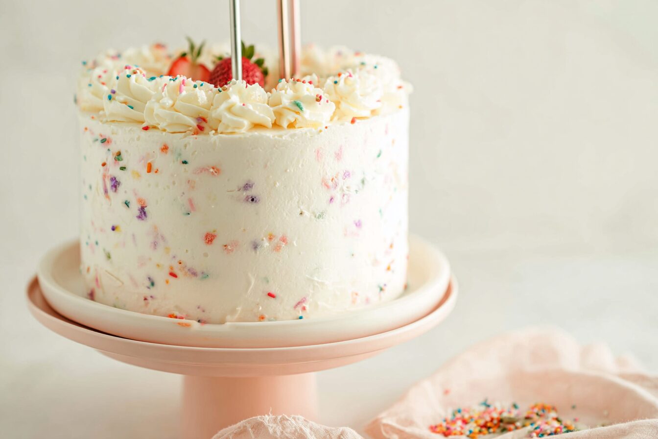 Strawberry Funfetti Cake