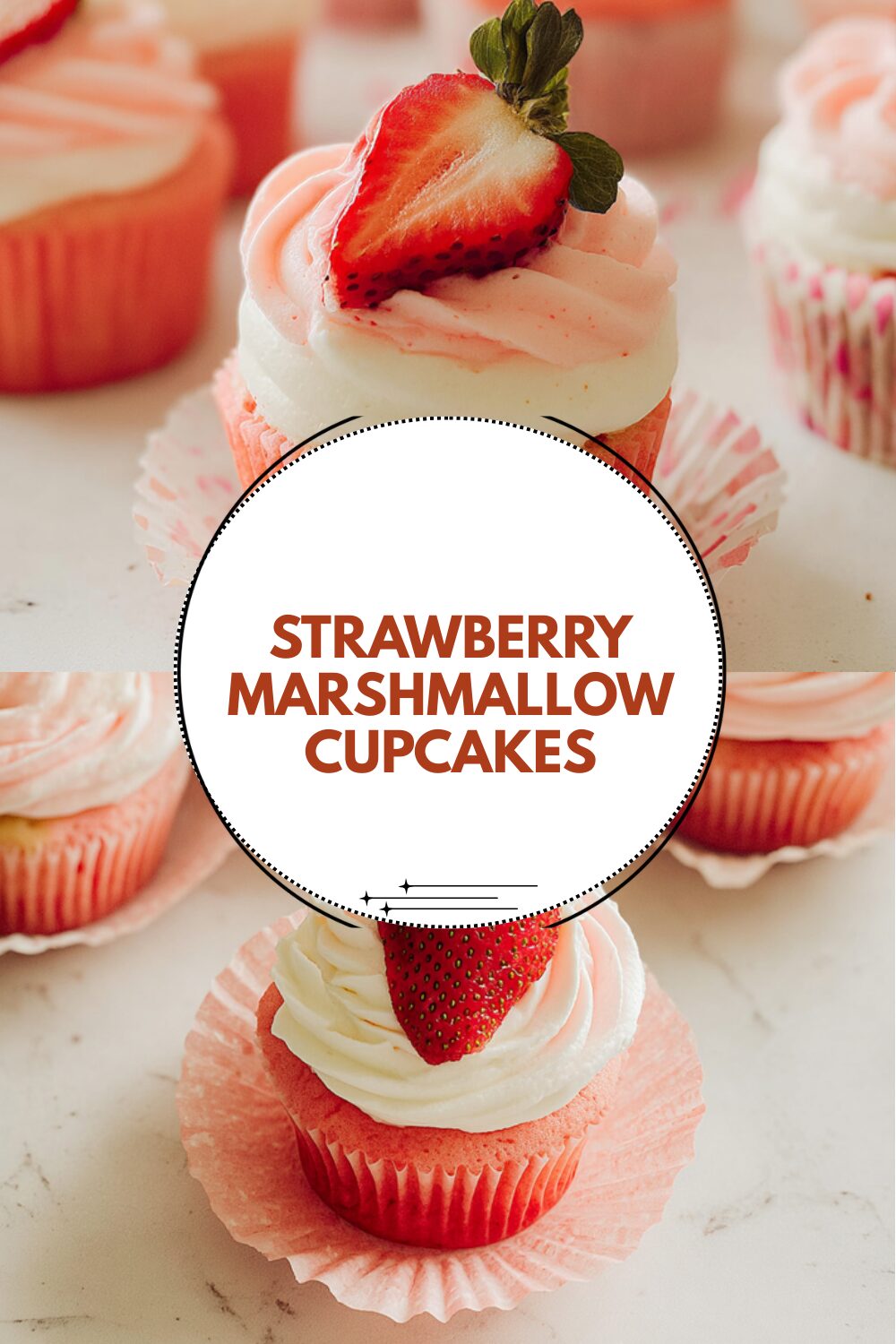 Strawberry Marshmallow Cupcakes