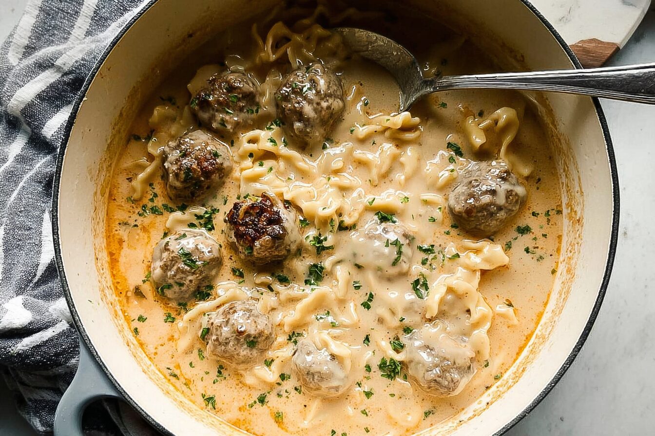 Swedish Meatball Soup Recipe With Creamy Broth And Tender Meatballs 6 Swedish Meatball Soup