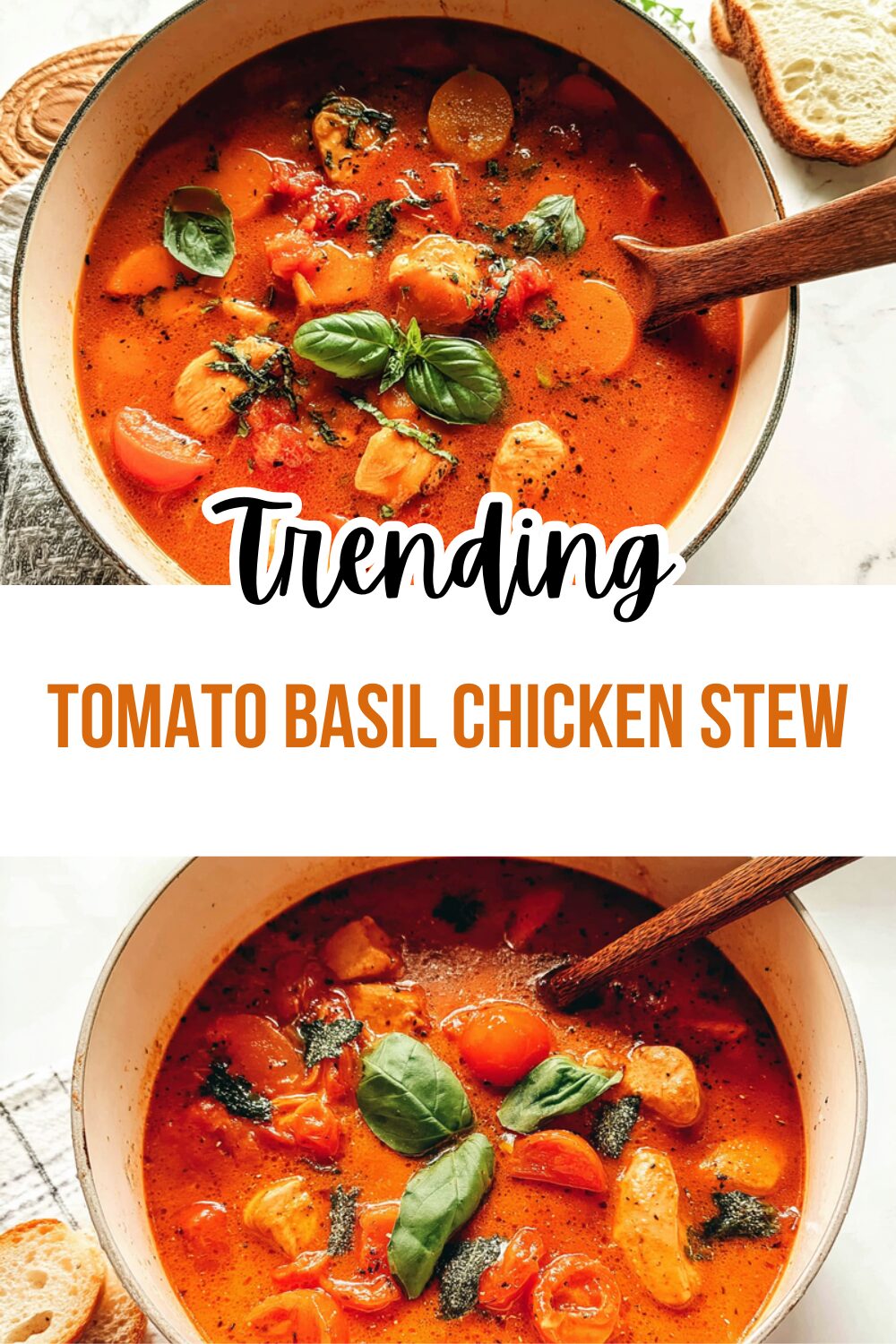 Tomato Basil Chicken Stew
