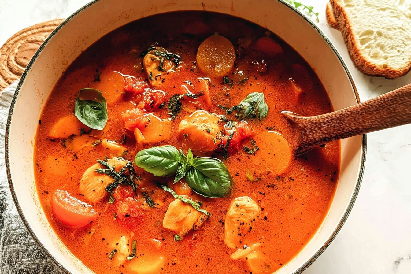 Tomato Basil Chicken Stew