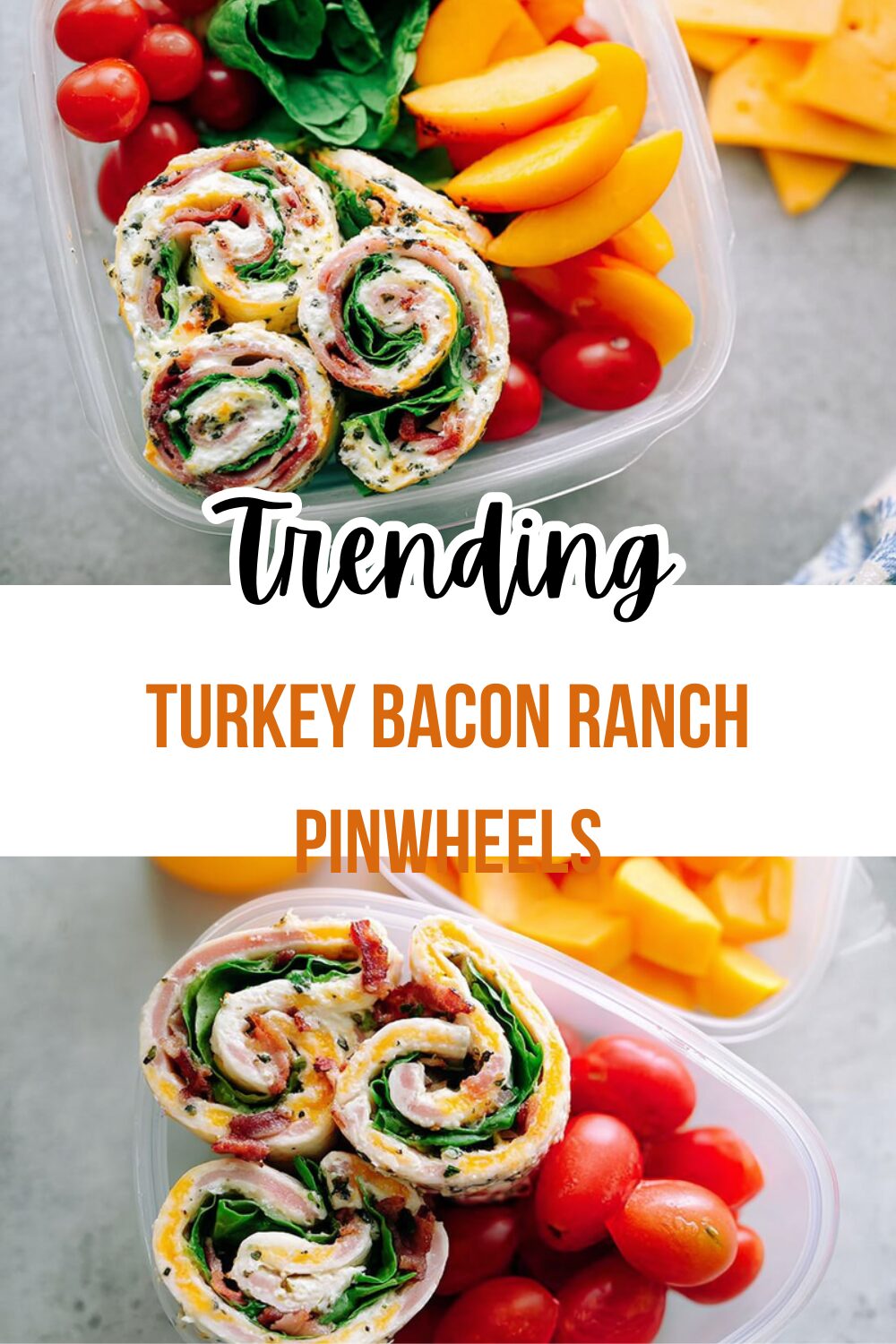 Turkey Bacon Ranch Pinwheels