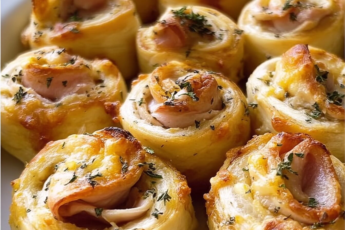 Turkey Party Rolls With Swiss Cheese And Honey Mustard Glaze 6 Turkey Cheese Party Rolls