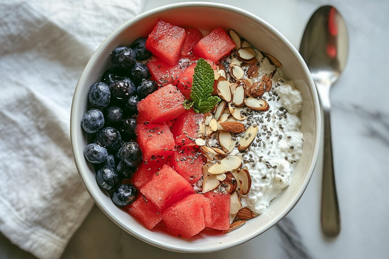Watermelon Recovery Bowl With Cottage Cheese Recipe 7 Watermelon Cottage Cheese Recovery Bowl