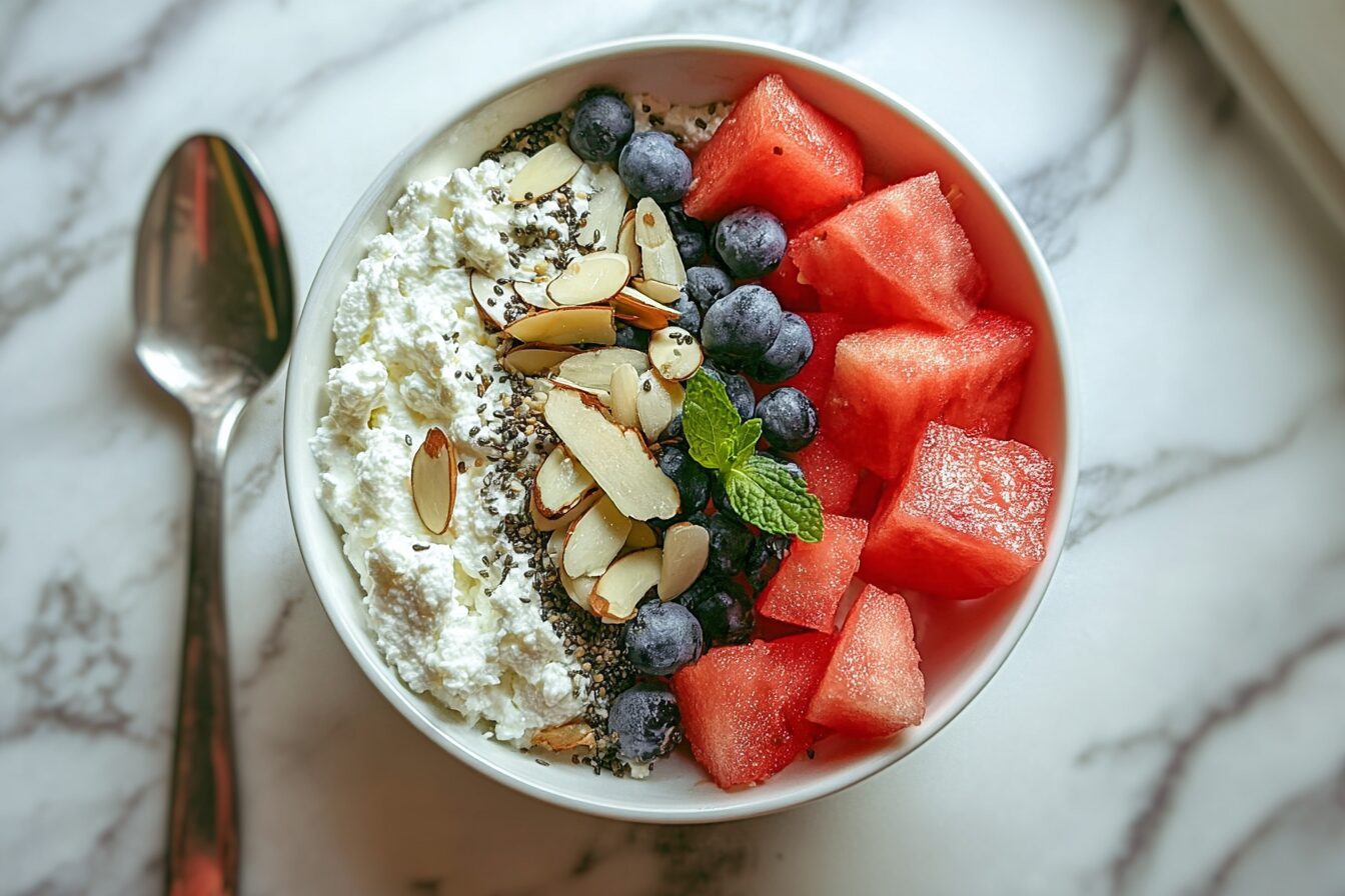 Watermelon Recovery Bowl With Cottage Cheese Recipe 6 Watermelon Cottage Cheese Recovery Bowl