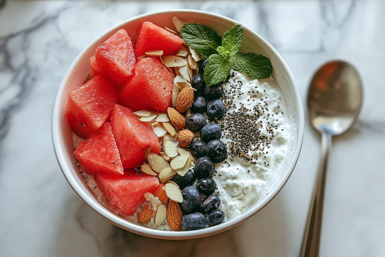 Watermelon Cottage Cheese Bowl Recipe For Post-Workout Recovery 6 Watermelon Cottage Cheese Recovery Bowl