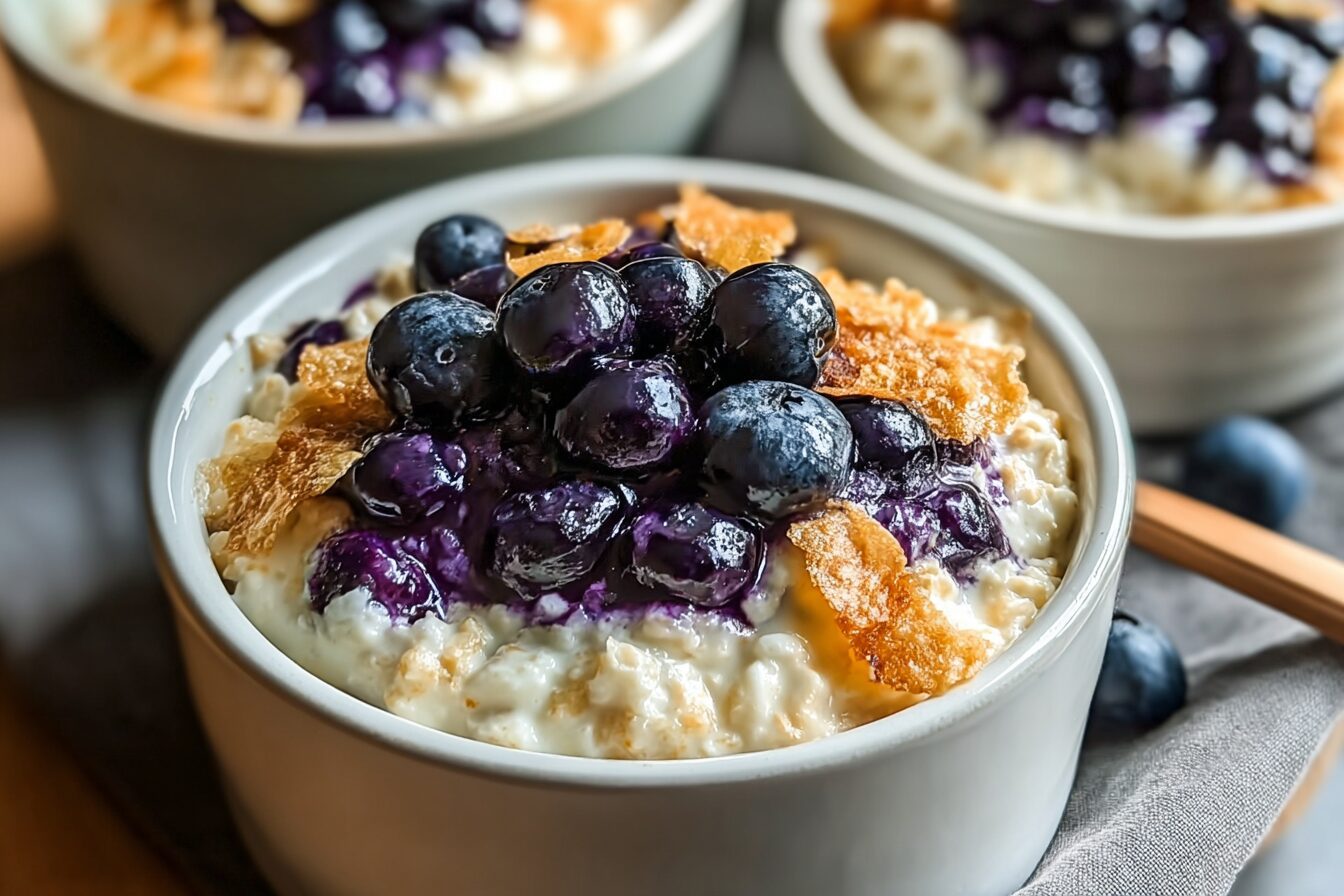 Baked Blueberry Cottage Cheese Breakfast Bowls