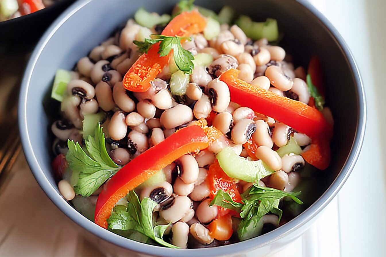 Black Eyed Pea Salad Recipe With Fresh Ingredients And Zesty Dressing 6 Black Eyed Pea Salad
