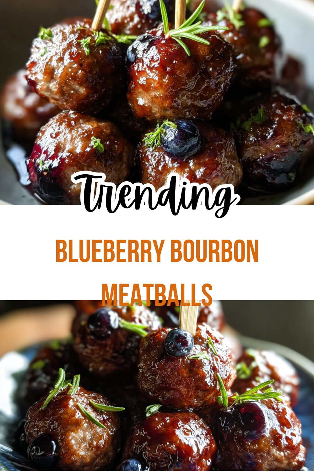 Blueberry Bourbon Meatballs
