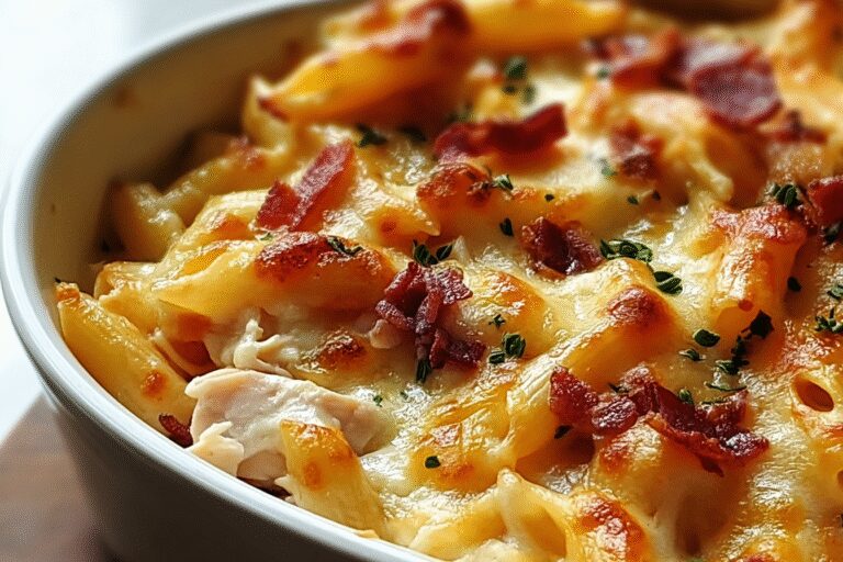 Cheesy Chicken And Bacon Pasta Bake 18.Png