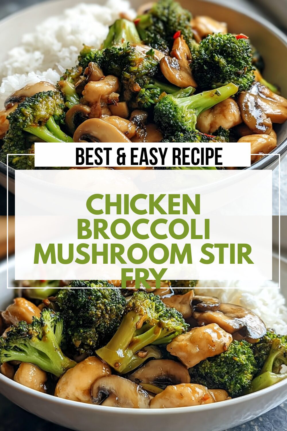 Chicken Broccoli Mushroom Stir Fry