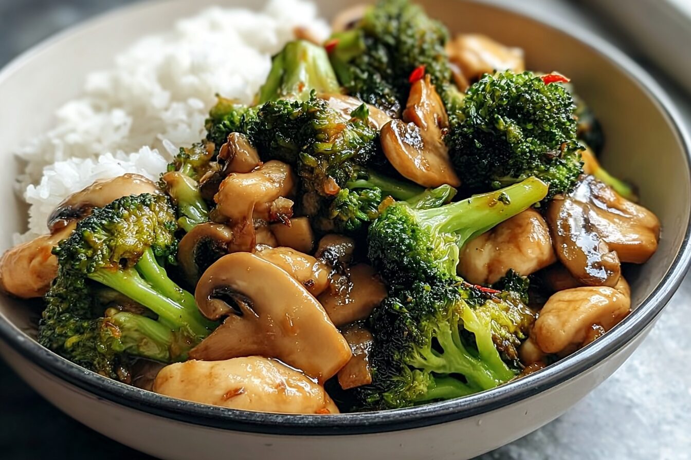 Chicken Broccoli Mushroom Stir Fry