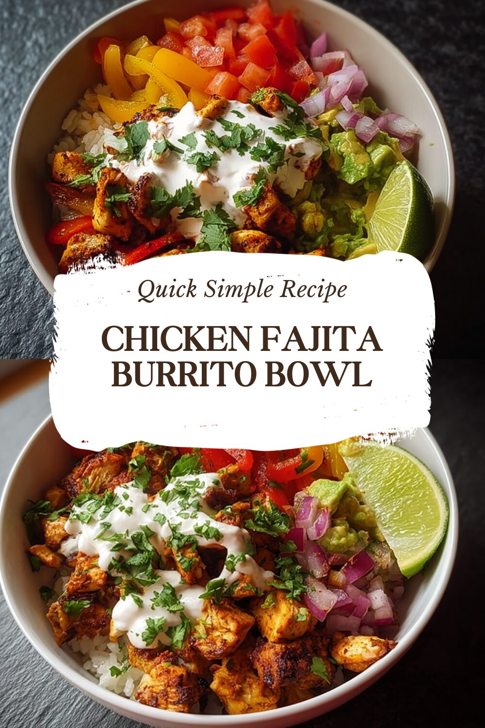 Chicken Fajita Burrito Bowl