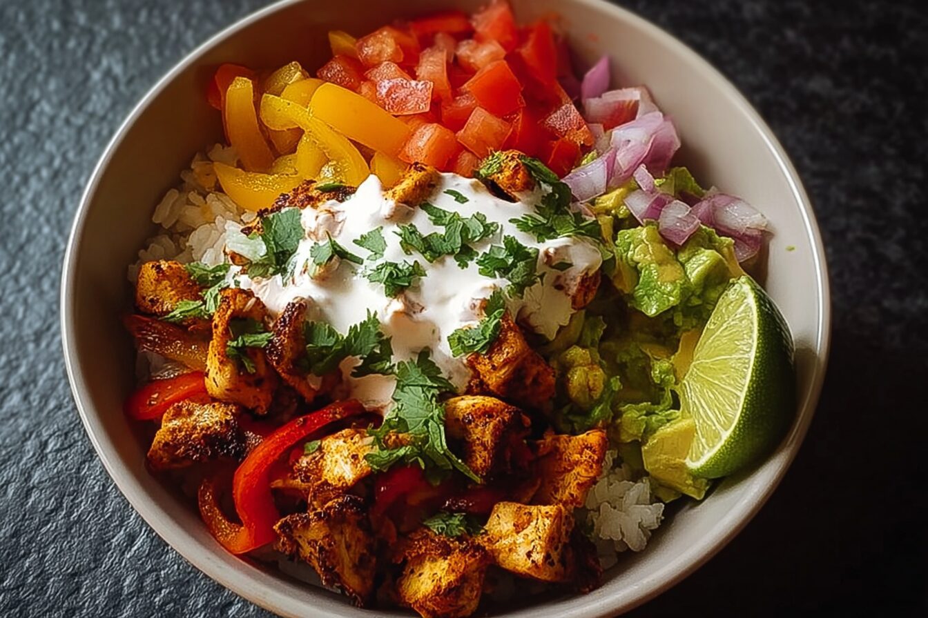 Chicken Fajita Burrito Bowl
