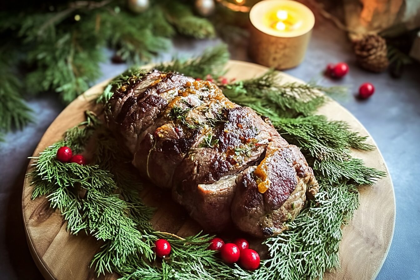 Christmas Stuffed Flank Steak