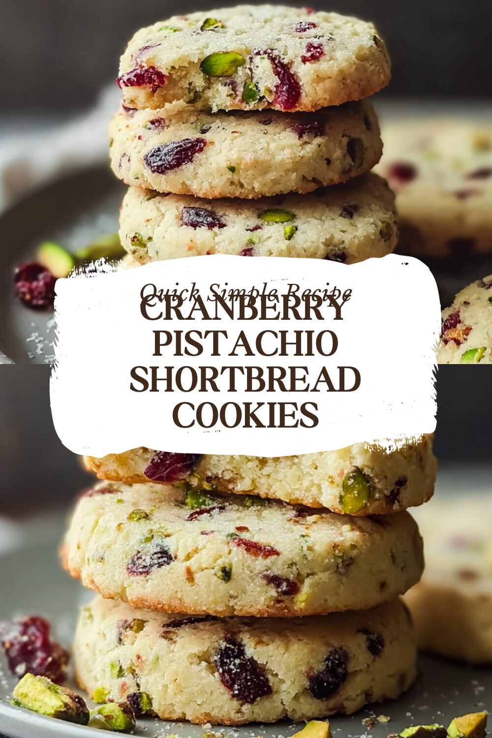Cranberry Pistachio Shortbread Cookies With A Sweet Crunch 7 Cranberry Pistachio Shortbread Cookies