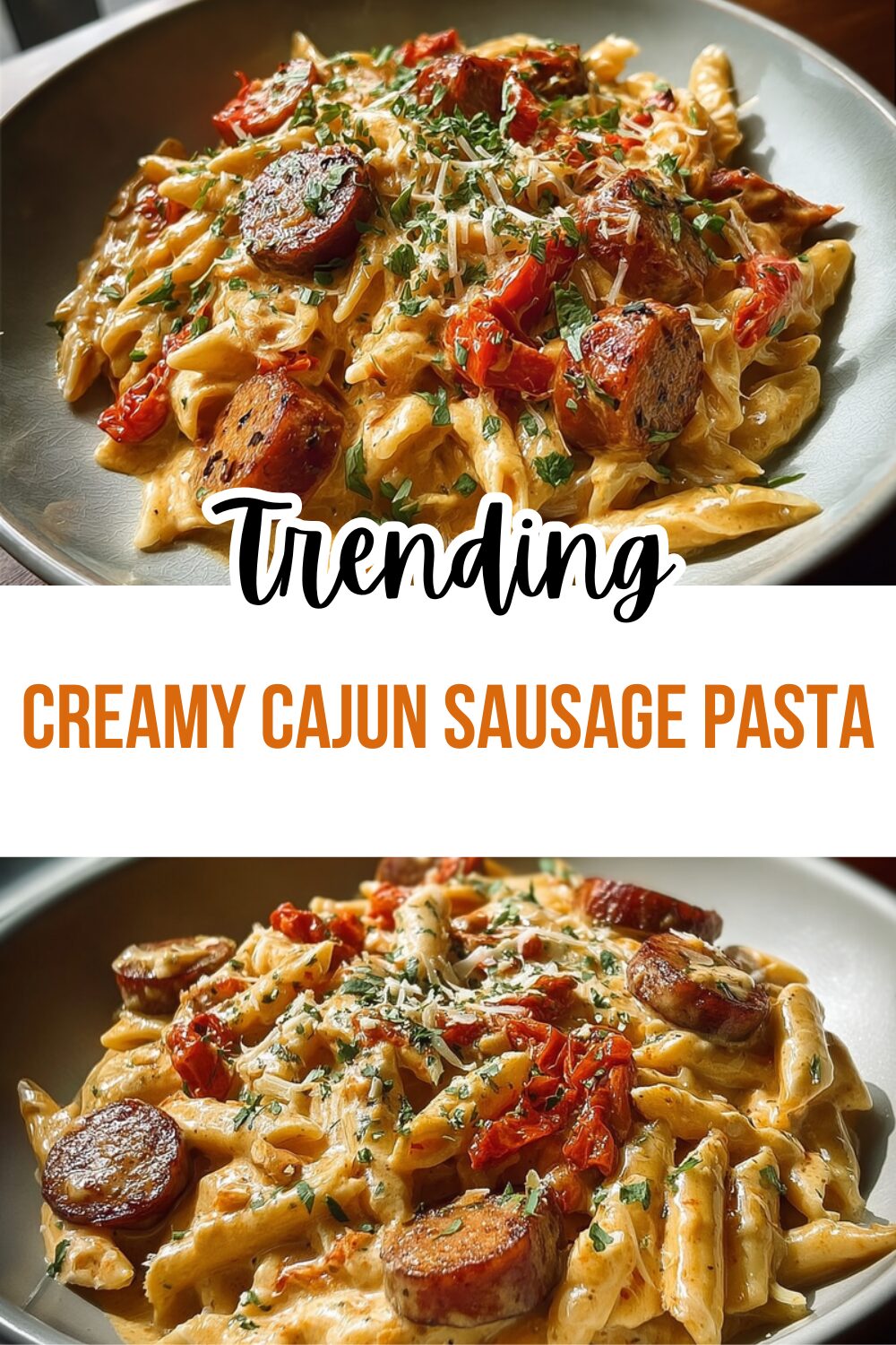 Creamy Cajun Sausage Pasta